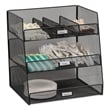 Safco Onyx Break Room Organizer in Black