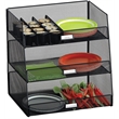 Safco Onyx Break Room Organizer in Black