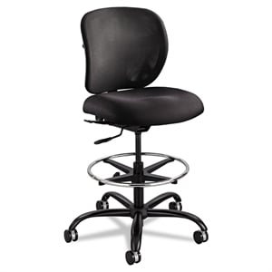 Safco Vue Adjustable Drafting Chair in Black