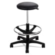 Safco Adjustable Backless Drafting Chair in Black
