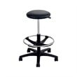 Safco Adjustable Backless Drafting Chair in Black