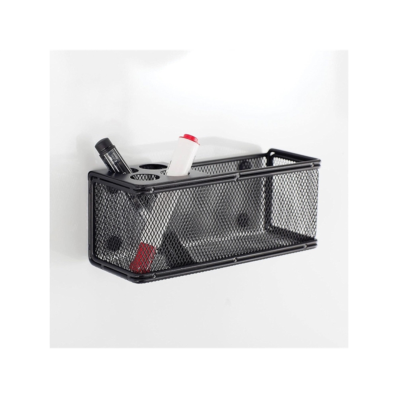Safco Onyx Mesh Marker Metal Basket in Black