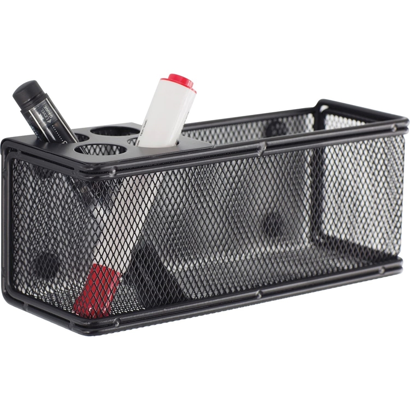 Safco Onyx Mesh Marker Metal Basket in Black