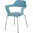 Safco Bandi Shell Stacking Chair in Blue (Set of 2)