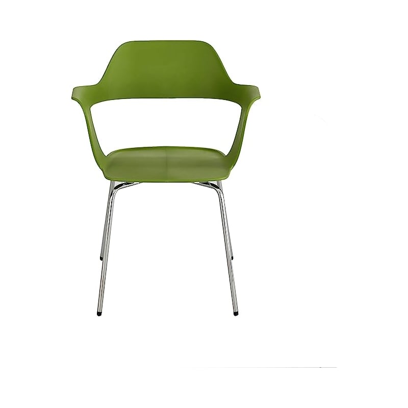 Safco Bandi Shell Stacking Chair in Green (Set of 2)
