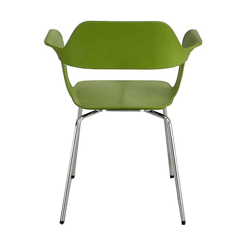 Safco Bandi Shell Stacking Chair in Green (Set of 2)