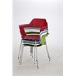 Safco Bandi Shell Stacking Chair in Green (Set of 2)