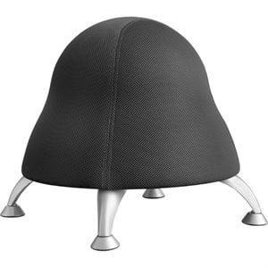 Safco Active Low Profile Vinyl Upholstered Ball Chair in Black