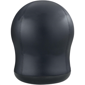 Safco Zenergy Faux Leather Active Swivel Ball Office Chair in Black
