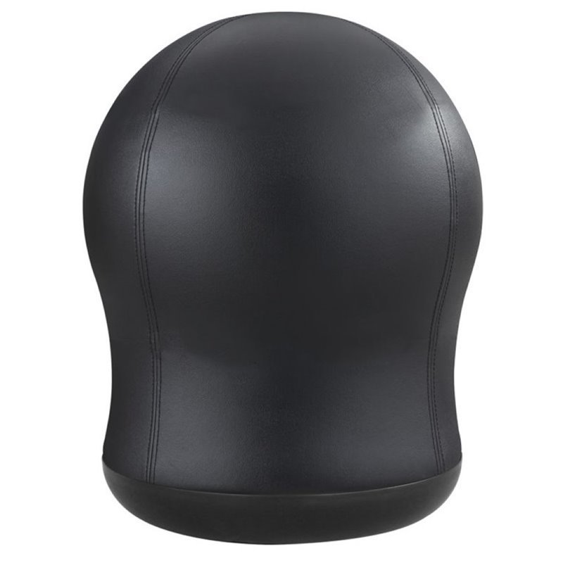 Safco Zenergy Faux Leather Active Swivel Ball Office Chair in Black