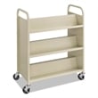 Safco 6 Shelf Book Cart in Sand
