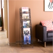 Safco Onyx 5 Pocket Steel Metal Floor Magazine Rack in Black