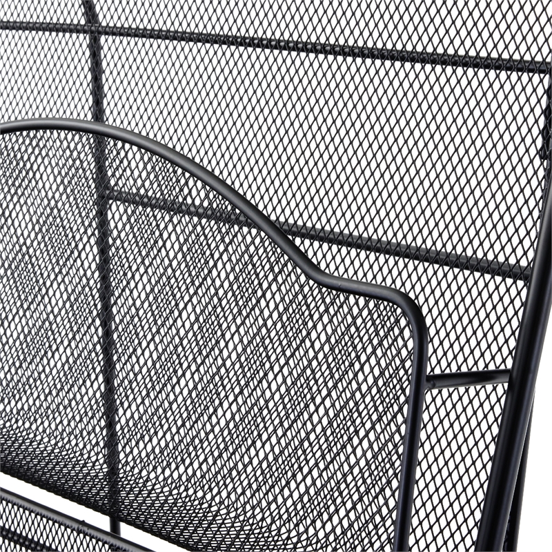 Safco Onyx 5 Pocket Steel Metal Floor Magazine Rack in Black