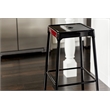 Safco Steel Backless Counter Stool in Glossy Black - 18