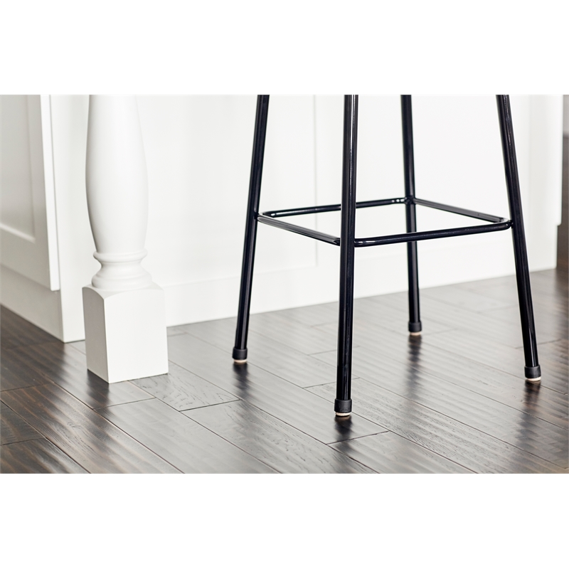 Safco Steel Backless Counter Stool in Glossy Black - 18