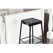 Safco Steel Backless Counter Stool in Glossy Black - 18