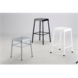 Safco Steel Backless Counter Stool in Glossy Black - 18
