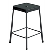 Safco Steel Backless Counter Stool in Glossy Black - 18