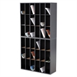 Safco 18 Compartment Mail Sorter in Black