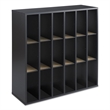 Safco 18 Compartment Mail Sorter in Black