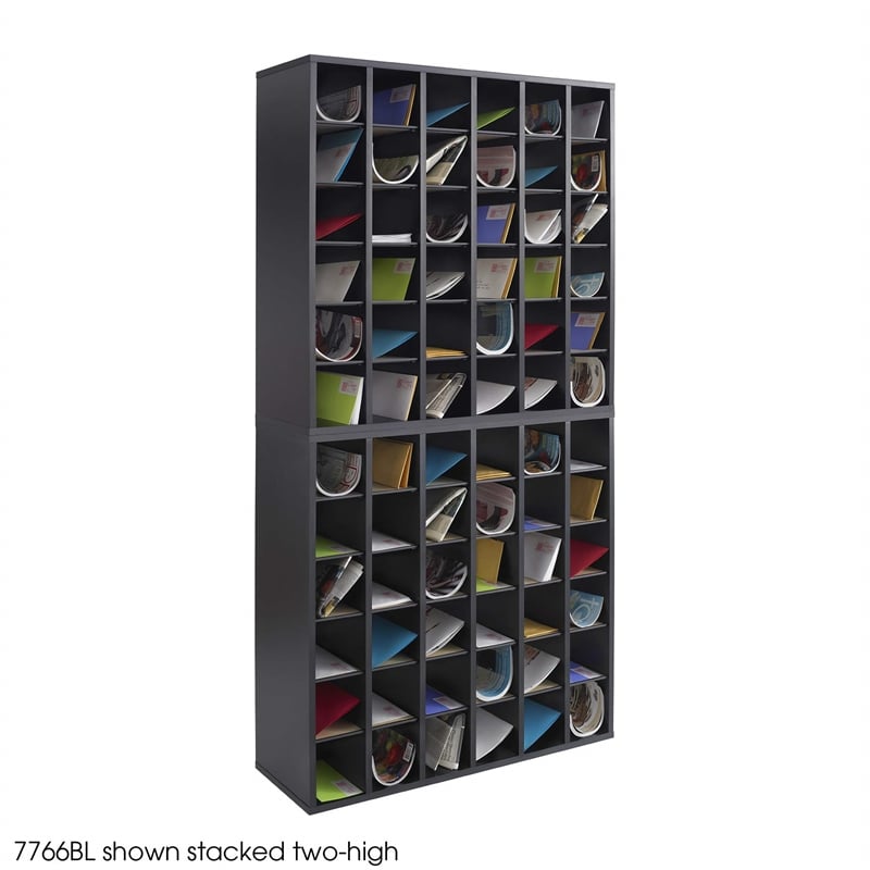 Safco 36 Compartment Mail sorter in Black
