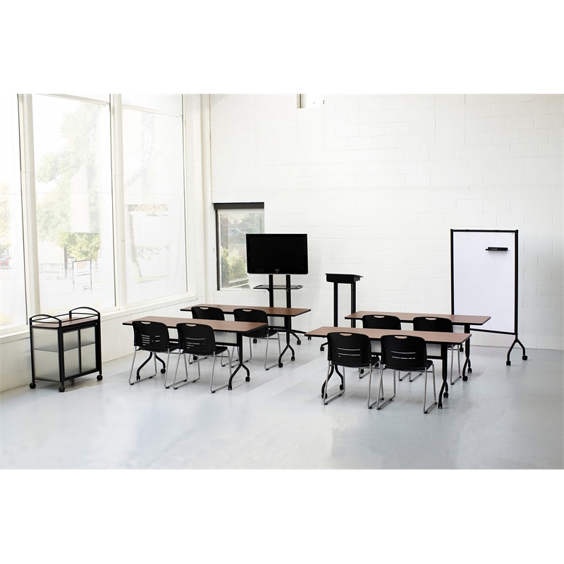 Safco Impromptu Full Whiteboard Screen in Black