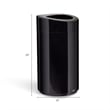 Safco Open Top Receptacle in Black