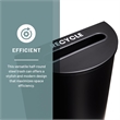 Safco Half Round Receptacle in Black