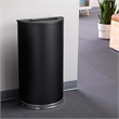 Safco Half Round Receptacle in Black