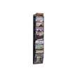 Safco 10-Pocket Black Onyx Magazine Rack