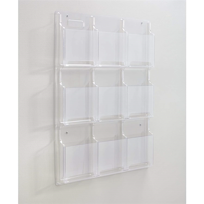 Safco Reveal 9 Plastic Clear Magazine Display