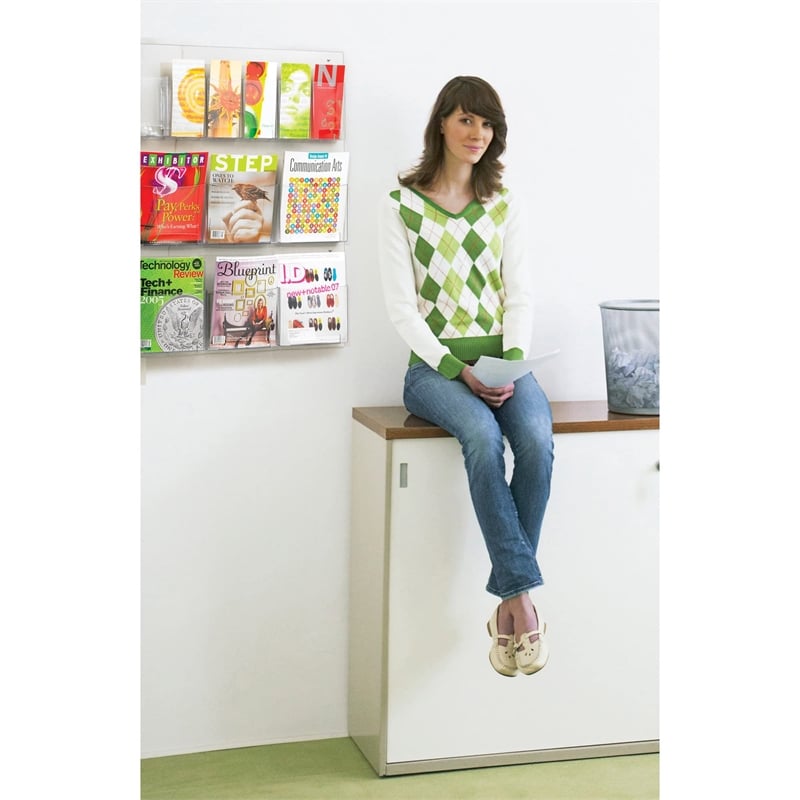 Safco Reveal 6 Magazine and 6 Pamphlet Display