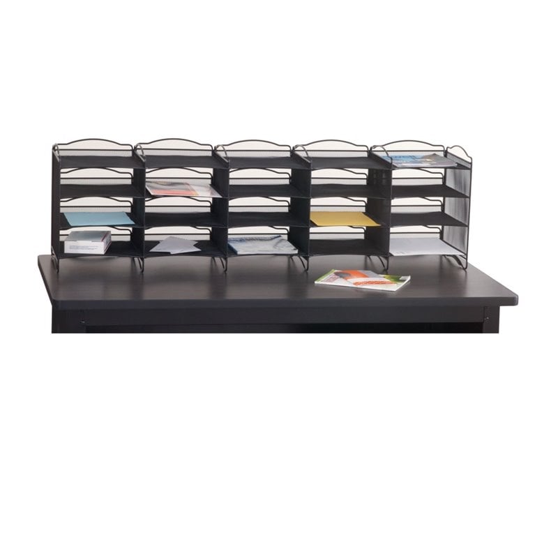 Safco S Onyx Mail Sorter In Black 7770bl Safco S Onyx Mail Sorter In Black