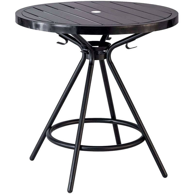 Safco Products CoGo Indoor and Outdoor Round Table in Black