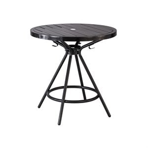 safco products cogo indoor and outdoor round table in black