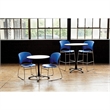 Safco Reve Modern Plastic Guest Chair with Sled Base in Green (Set of 2)