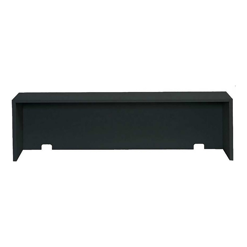 Safco E-Z Sort Modern Metal Riser with Modular Mailroom Storage in Black