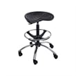 Safco Sit-Star Black Drafting Chair with Chrome Base