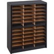 Safco Value Sorter 36 Compartment Metal Flat Files Organizer in Black  