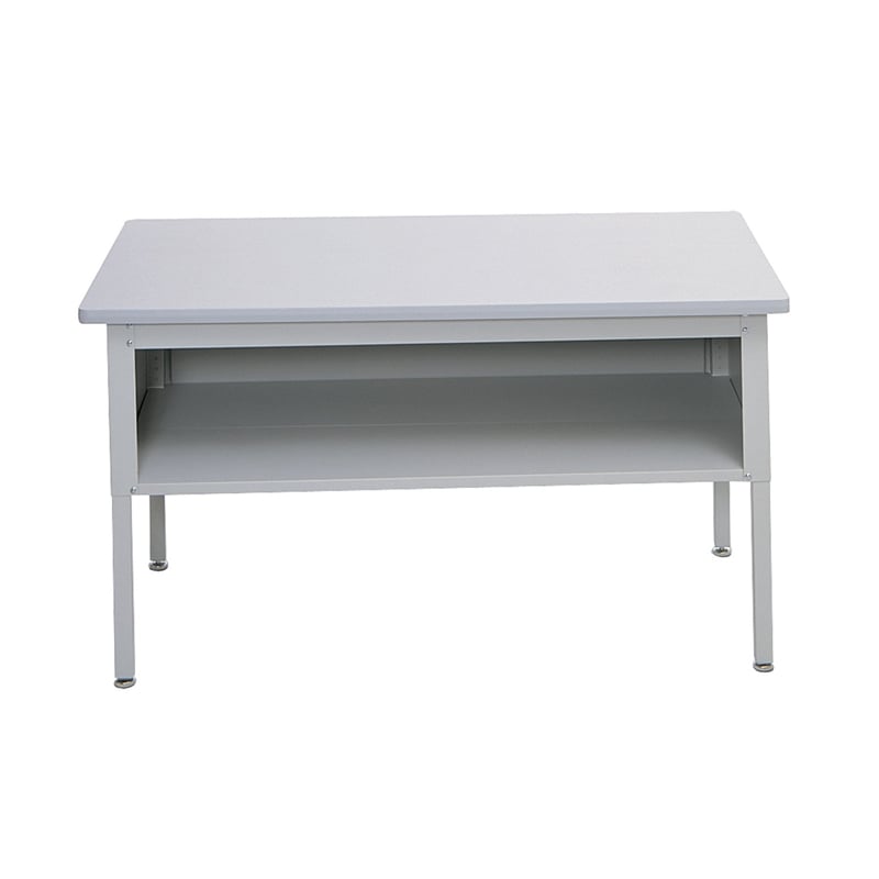 Safco E-Z Sort Sorting Base Table with Shelf in Gray