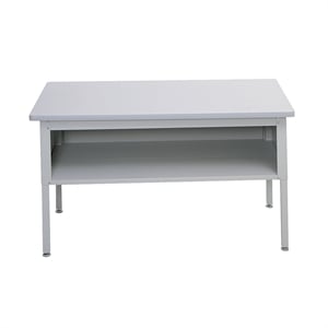 Safco E-Z Sort Sorting Base Table with Shelf in Gray
