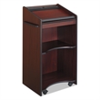 Safco Mahogany Executive Mobile Lectern Podium