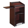 Safco Mahogany Executive Mobile Lectern Podium