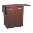 Safco Hospitality Service Cart in Mahogany