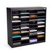 Safco E-Z Stor Black Mail Organizer -  36 Letter Size Compartments