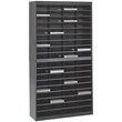 Safco E-Z Stor Black Mail Organizer -  72 Letter Size Compartments