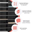 Safco E-Z Stor Black Mail Organizer -  72 Letter Size Compartments