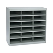 Safco E-Z Stor Grey Steel Mail Organizer -  18 Compartments