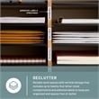Safco Medium Oak 24 Compartment Wood Adjustable File Organizer