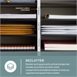 Safco Grey 36 Compartment Wood Adjustable File Organizer